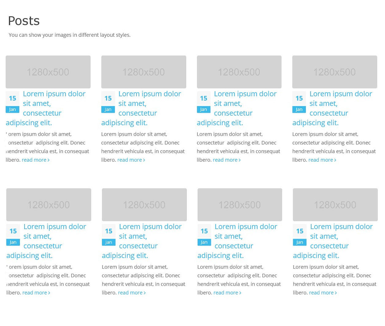 เว็บไซต์สำเร็จรูป shortcodes - Post text